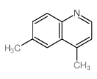 Quinoline,4,6-dimethyl- Structure