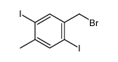 1-(bromomethyl)-2,5-diiodo-4-methylbenzene Structure