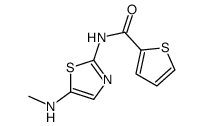 N-[5-(methylamino)-1,3-thiazol-2-yl]thiophene-2-carboxamide结构式