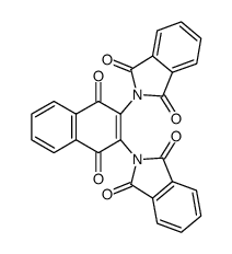 2,2'-(1,4-dioxo-1,4-dihydronaphthalene-2,3-diyl)bis(isoindoline-1,3-dione) Structure