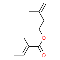 3-methyl-3-butenyl 2-methylcrotonate structure