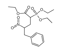 ethyl 2-diethoxyphosphoryl-5-phenyl-4-nitropentanoate结构式