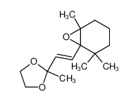 5,6-Epoxy-5,6-dihydro-β-jonon-aethylenacetal Structure