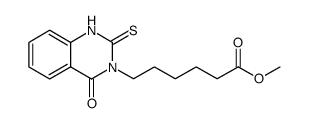 METHYL 6-(2-MERCAPTO-4-OXOQUINAZOLIN-3(4H)-YL)HEXANOATE结构式