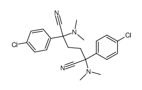 2,5-Bis(dimethylamino)-2,5-bis(4-chlorophenyl)adiponitrile结构式