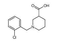 1-[(2-氯苯基)甲基]-3-哌啶甲酸结构式