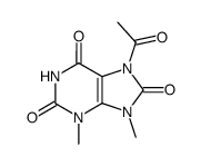 7-acetyl-3,9-dimethyl-uric acid结构式