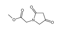 methyl 2-(2,4-dioxopyrrolidin-1-yl)acetate结构式