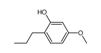 5-Methoxy-2-propyl-phenol结构式