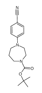 4-(4-cyanophenyl)-1,4-diazepane-1-carboxylic acid tert-butyl ester Structure