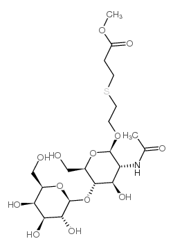 BETA-D-GAL-[1->4]-BETA-D-GLCNAC-1->O-CETE structure