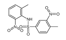 4-methyl-N-(2-methyl-6-nitrophenyl)-3-nitrobenzenesulfonamide Structure