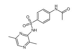 N-acetyl-sulfanilic acid-(3,6-dimethyl-pyrazin-2-ylamide) Structure