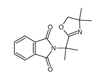 2-(2-N-phthalimidopropan-2-yl)-4,4-dimethyl-4,5-dihydrooxazole结构式