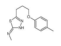 N-methyl-5-[3-(4-methylphenoxy)propyl]-1,3,4-thiadiazol-2-amine结构式