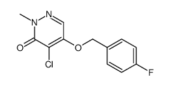 4-chloro-5-[(4-fluorophenyl)methoxy]-2-methylpyridazin-3-one结构式