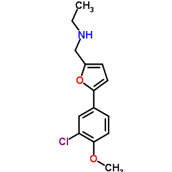 N-{[5-(3-Chloro-4-methoxyphenyl)-2-furyl]methyl}ethanamine结构式