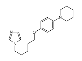 1-[4-(5-imidazol-1-ylpentoxy)phenyl]piperidine Structure