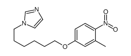 1-[6-(3-methyl-4-nitrophenoxy)hexyl]imidazole结构式