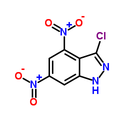 3-CHLORO-4,6-DINITRO (1H)INDAZOLE结构式