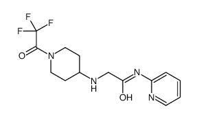 N-pyridin-2-yl-2-[[1-(2,2,2-trifluoroacetyl)piperidin-4-yl]amino]acetamide Structure