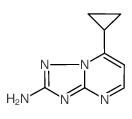 7-环丙基[1,2,4]三唑[1,5-a]嘧啶-2-胺结构式