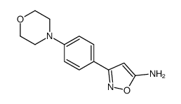 3-(4-MORPHOLIN-4-YL-PHENYL)-ISOXAZOL-5-YLAMINE structure