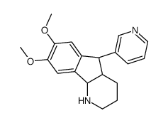 (4aR,5S,9bR)-7,8-dimethoxy-5-pyridin-3-yl-2,3,4,4a,5,9b-hexahydro-1H-indeno[1,2-b]pyridine Structure