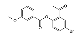 (2-acetyl-4-bromophenyl) 3-methoxybenzoate Structure