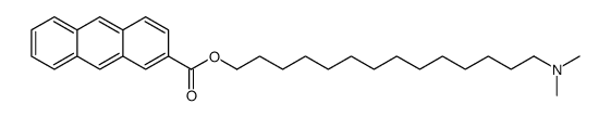 14-(dimethylamino)tetradecyl anthracene-2-carboxylate结构式