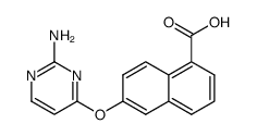 6-(2-amino-pyrimidin-4-yloxy)-naphthalene-1-carboxylic acid结构式