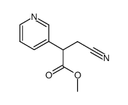 methyl α-(cyanomethyl)-3-pyridinylacetate结构式