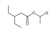 1-chloroethyl 3-ethylpentanoate Structure