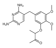 2,4-Diamino-5-(3,4-dimethoxy-5-(1-methyl-2-oxopropoxy)benzyl)pyrimidine结构式