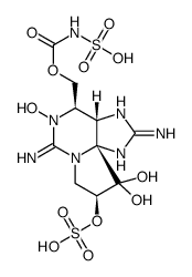 21-sulfo-11β-hydroxyneosaxitoxin sulfate Structure
