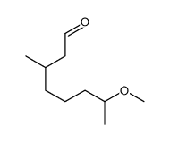 7-methoxy-3-methyloctanal Structure