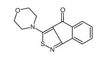 3-morpholin-4-ylindeno[1,2-c][1,2]thiazol-4-one结构式