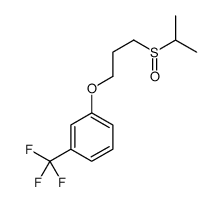 1-(3-propan-2-ylsulfinylpropoxy)-3-(trifluoromethyl)benzene结构式