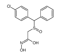2-[(4-chlorophenyl)-phenylmethyl]sulfinyl-N-hydroxyacetamide结构式