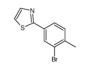 2-(3-BROMO-4-METHYLPHENYL)THIAZOLE Structure