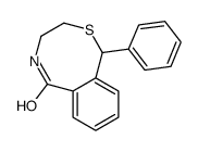 1-phenyl-1,3,4,5-tetrahydro-2,5-benzothiazocin-6-one结构式