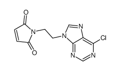 1-[2-(6-chloropurin-9-yl)ethyl]pyrrole-2,5-dione Structure