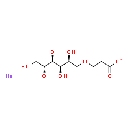 d-Glucitol, 2-carboxyethyl ether, sodium salts结构式