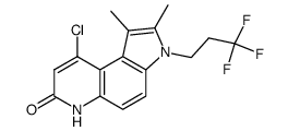 9-chloro-1,2-dimethyl-3-(3,3,3-trifluoropropyl)-3,6-dihydro-pyrrolo[3,2-f]-quinolin-7-one Structure