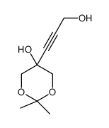 5-(3-hydroxyprop-1-ynyl)-2,2-dimethyl-1,3-dioxan-5-ol Structure