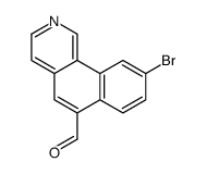 9-bromobenzo[h]isoquinoline-6-carbaldehyde Structure