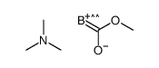 N,N-dimethylmethanamine,methoxycarbonylboron Structure