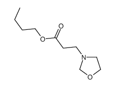 butyl 3-(1,3-oxazolidin-3-yl)propanoate结构式