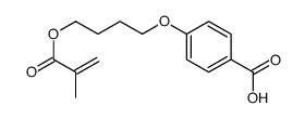 4-[4-(2-methylprop-2-enoyloxy)butoxy]benzoic acid Structure