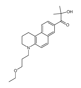 1-[4-(3-ethoxypropyl)-1,2,3,4-tetrahydrobenzo[f]quinolin-8-yl]-2-hydroxy-2-methylpropan-1-one结构式